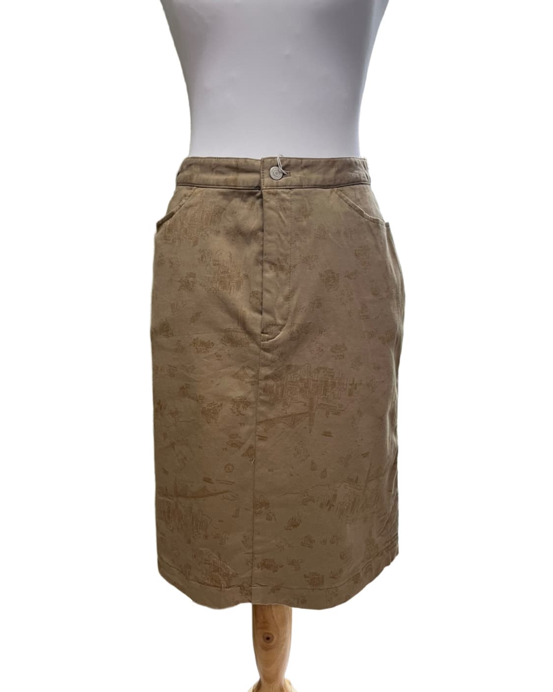 Beige drawning skrit 상품이미지5