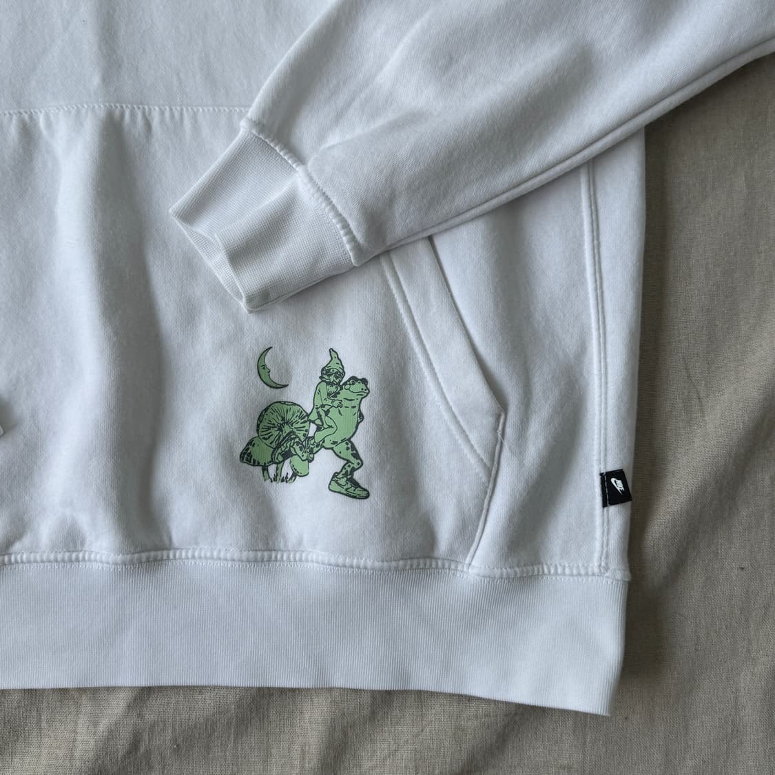 나이키 해외판 NSW 오픈컨셉 화이트 후드 L 상품이미지3