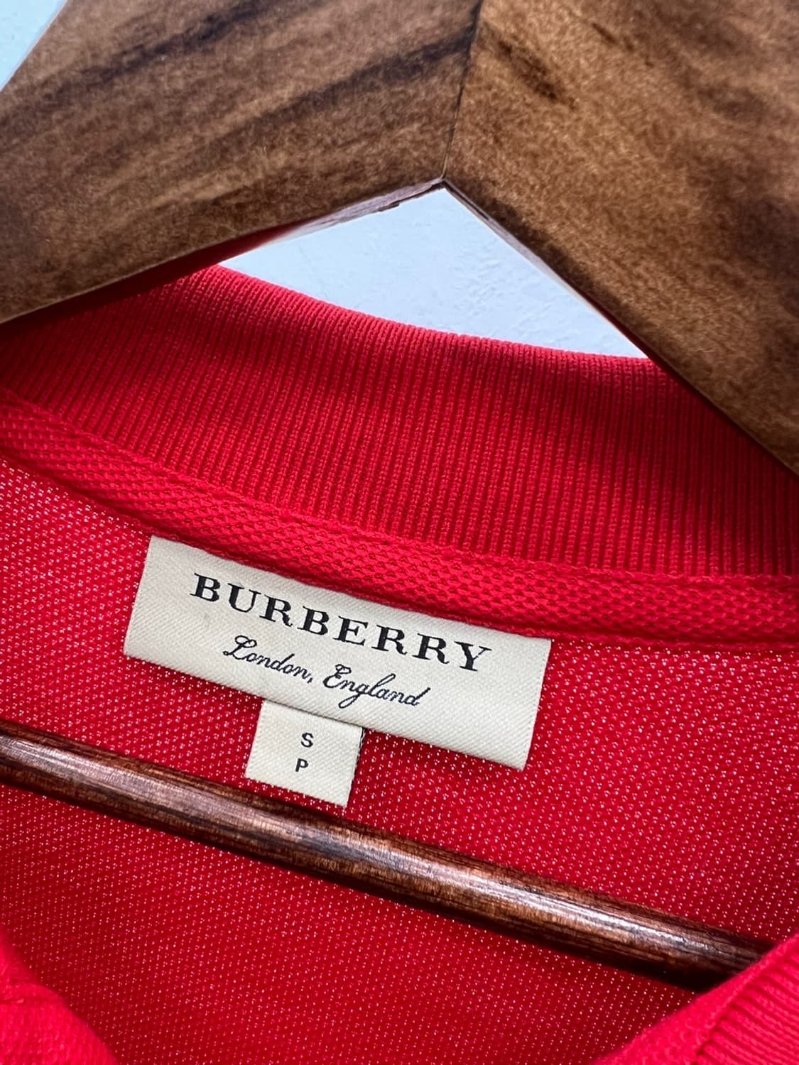 95) 버버리 아카이브 자수 반팔카라티 상품이미지4