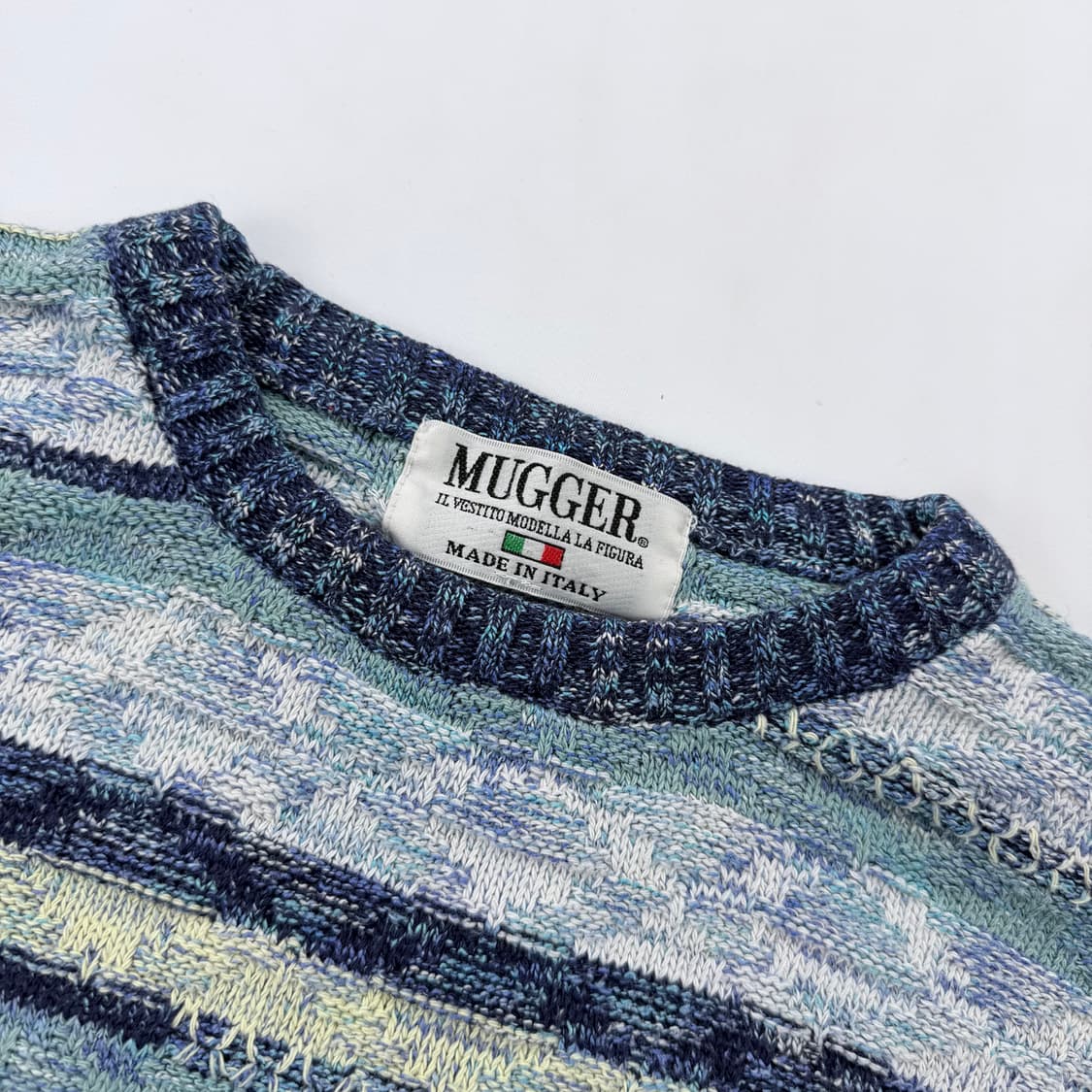 mugger 멀티컬러 패턴 케이블 니트 상품이미지4