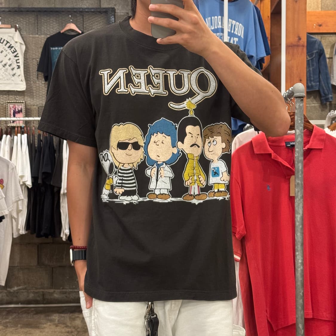 새상품) 퀸 락밴드 프린팅 티셔츠 (L/XL) 상품이미지2