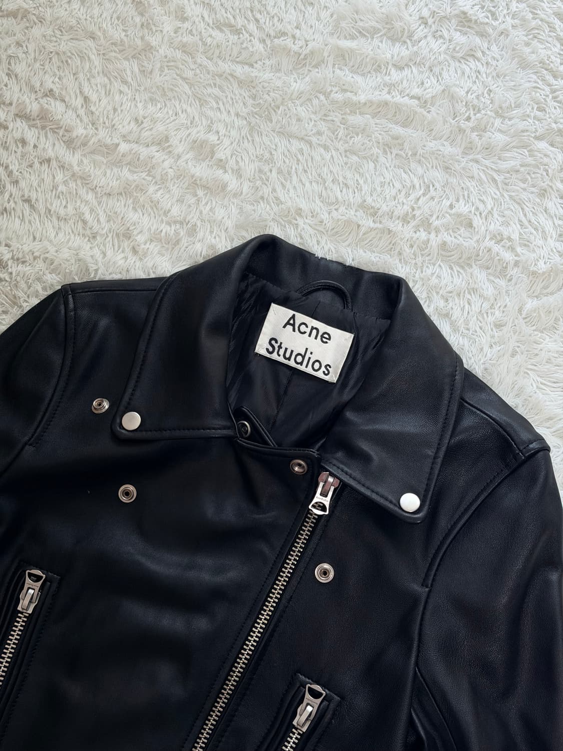 아크네 스튜디오 MINI DASHER 가죽 자켓 38 상품이미지6