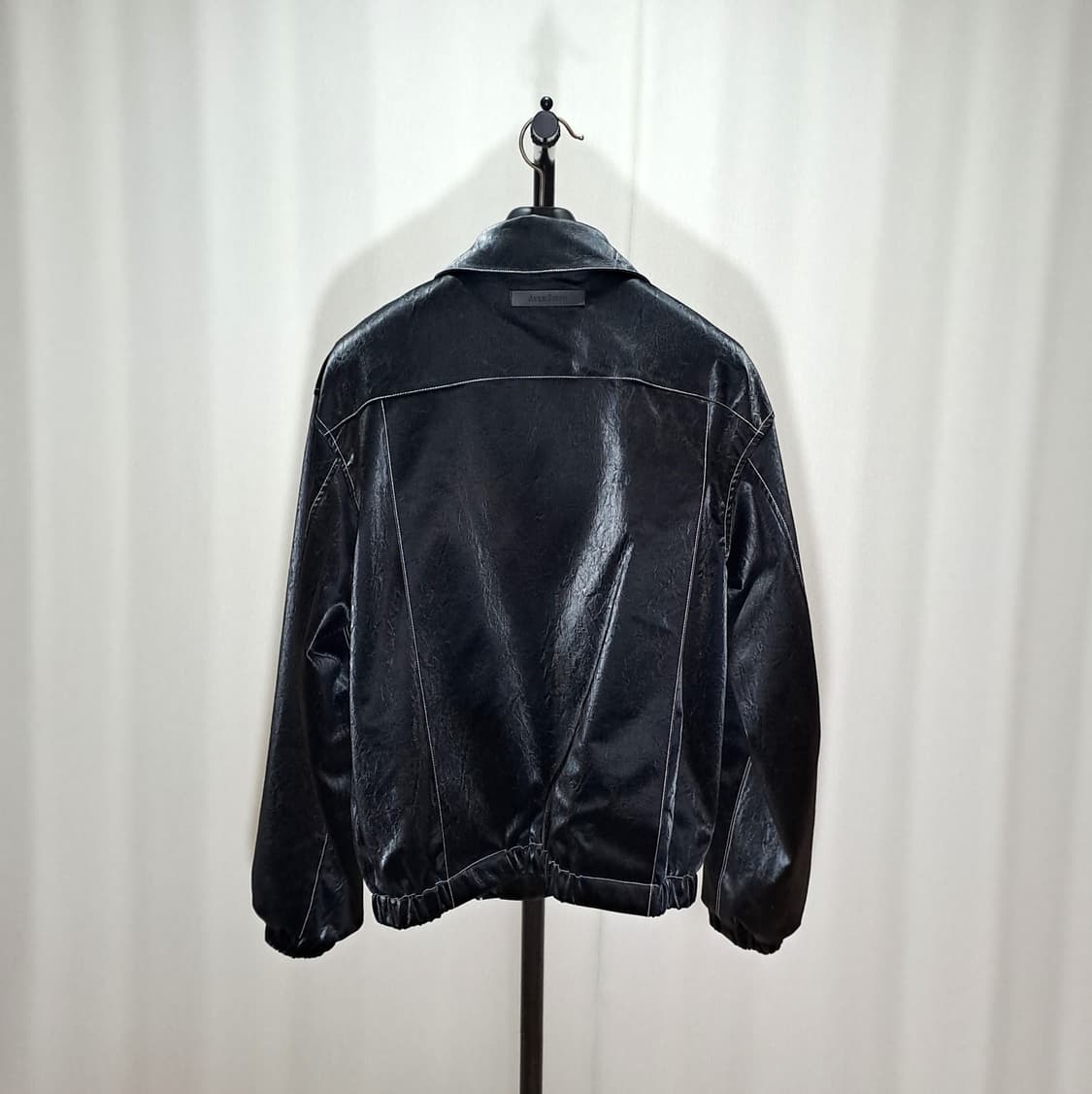 (택포) 어반드레스 아트 비건 레더 자켓 블랙 FREE B414 상품이미지5