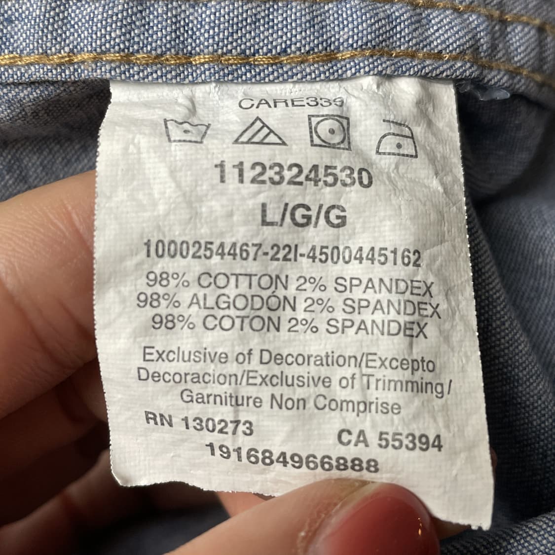 WRANGLER 랭글러 빈티지 데님 코튼셔츠 A00304 상품이미지10