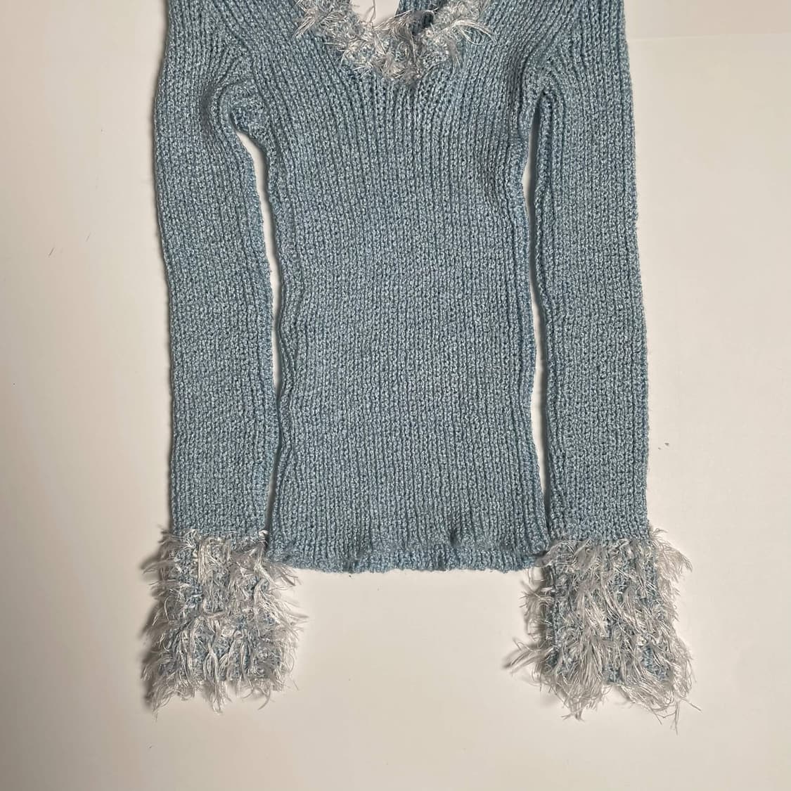 Antoine 화이트 퍼 포인트 니트 (france made)    상품이미지4