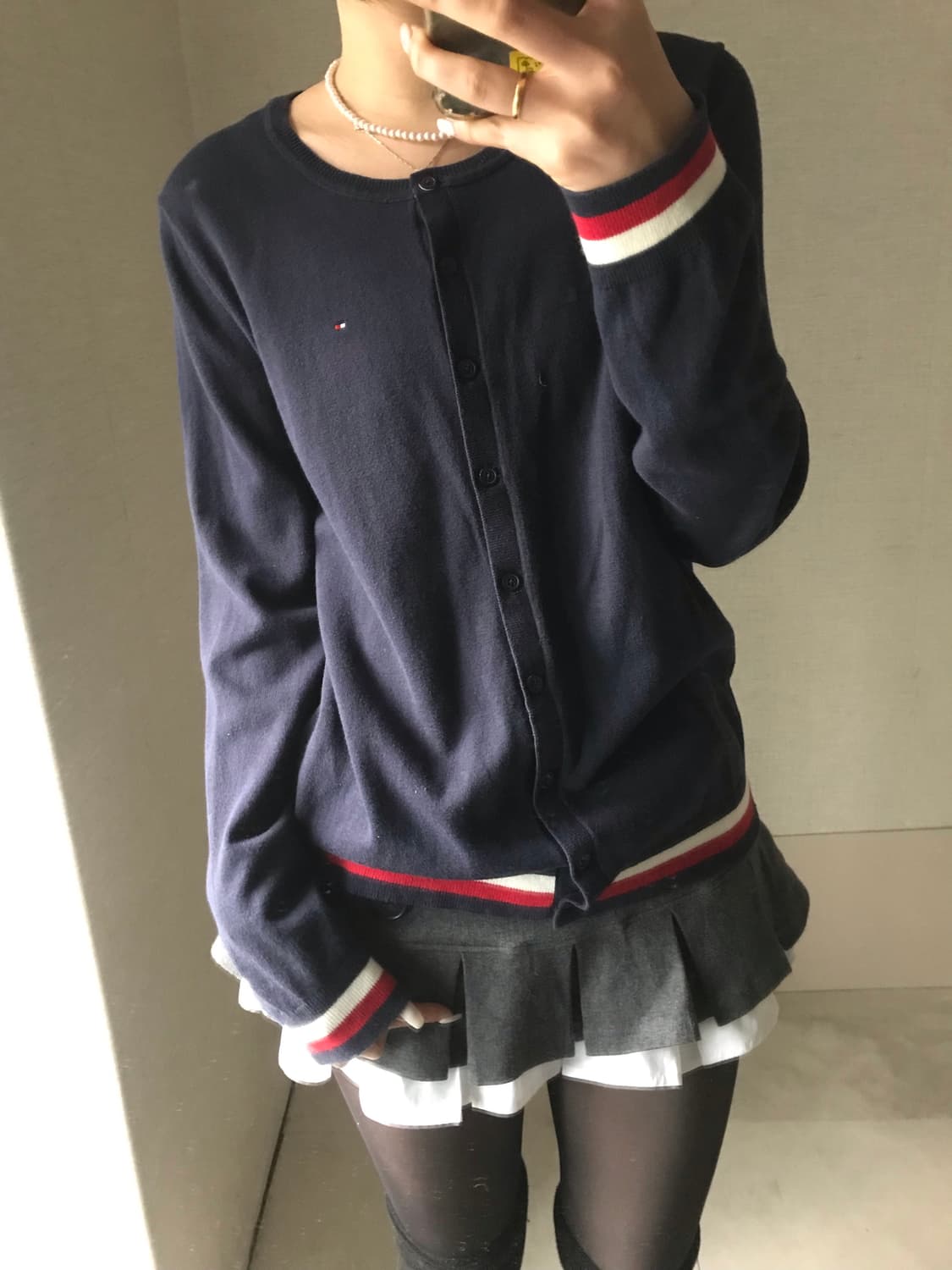 타미힐피거 네이비 가디건 상품이미지5