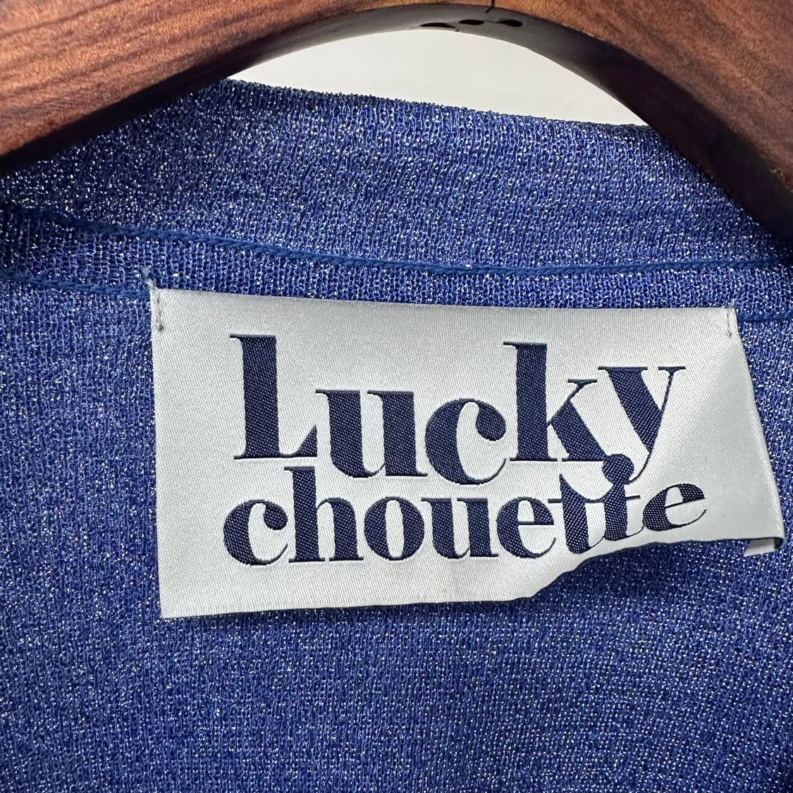 럭키슈에뜨 세일러카라 펄 니트 블루 (가슴단면52cm) J36 상품이미지5