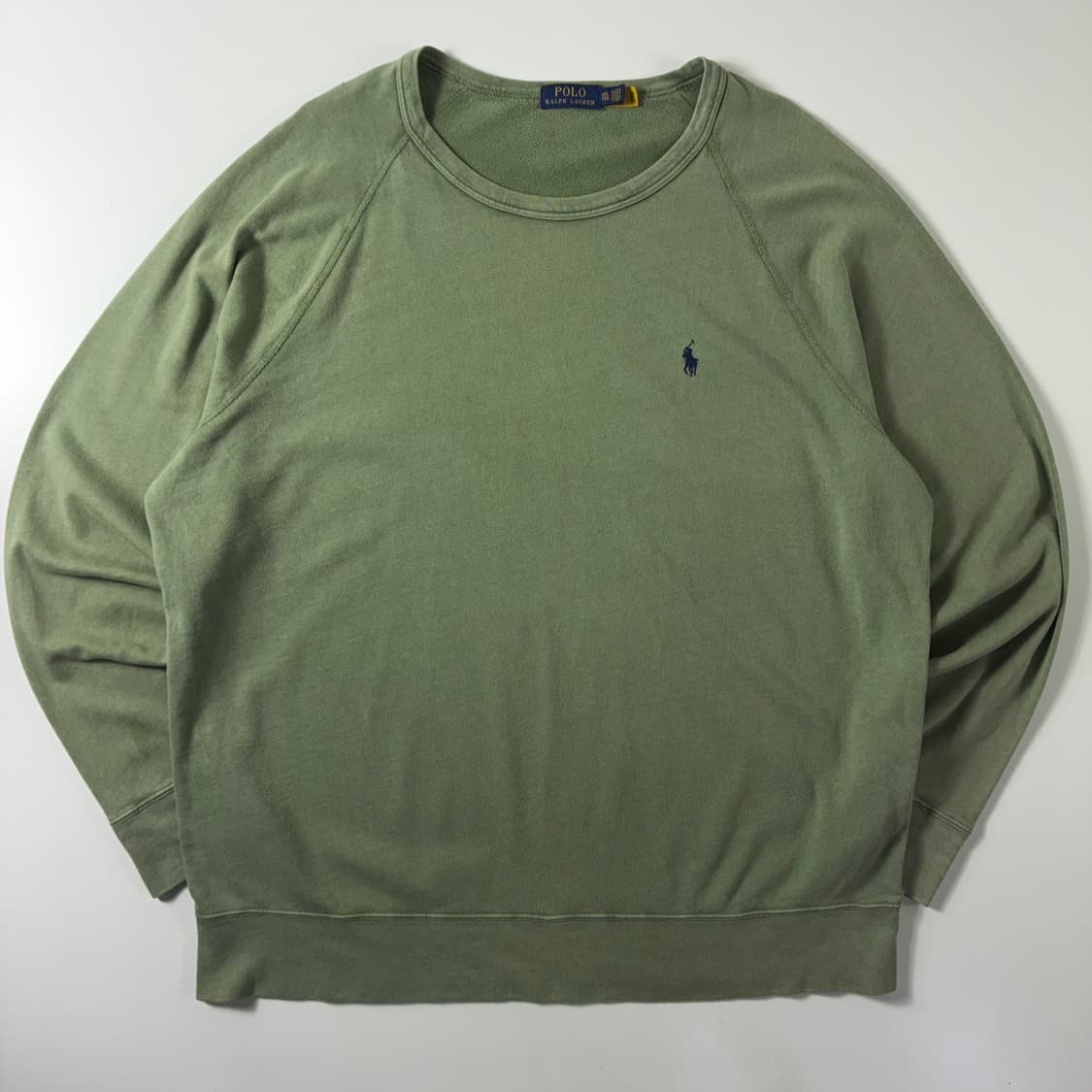 Polo 폴로 랄프로렌 현행QR 카키 워시드 슬리브 상품이미지1