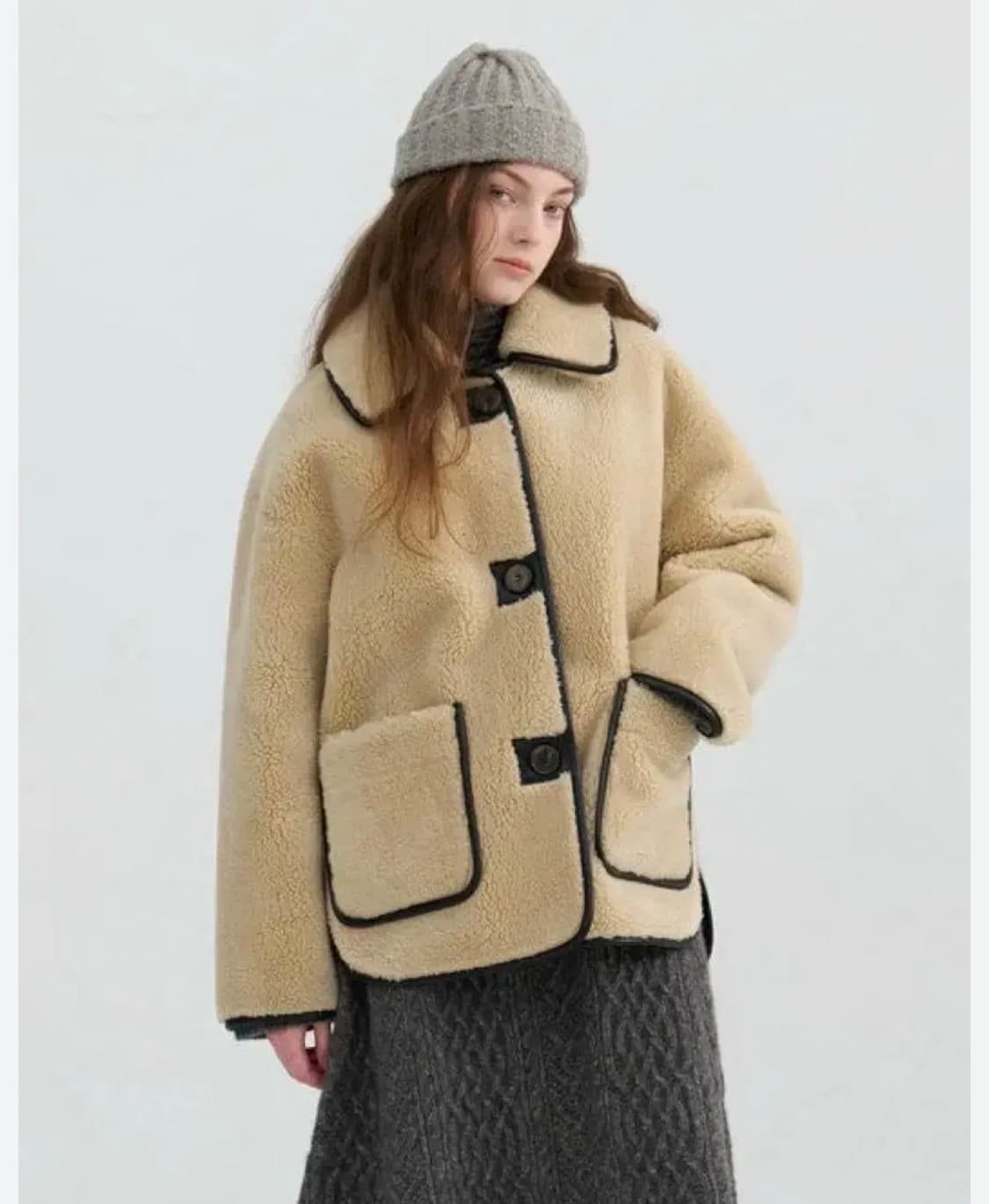 앳코너 리버시블 무스탕 상품이미지3