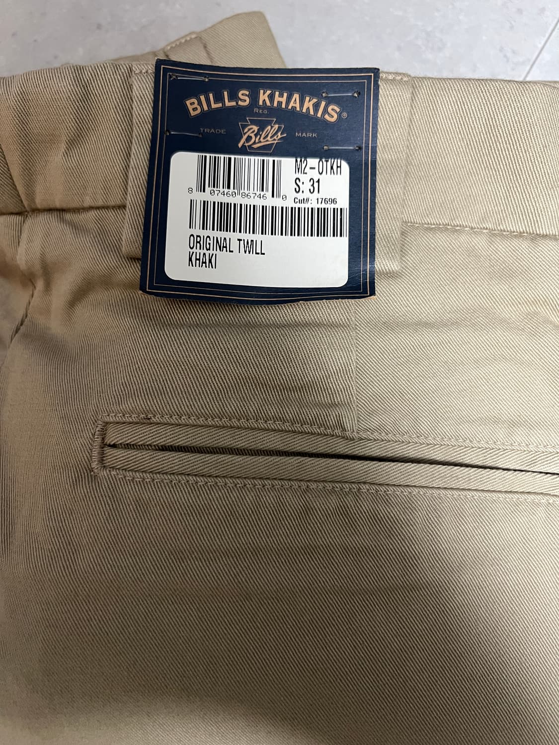 빌스카키 m2 클래식 치노 팝니다 상품이미지2