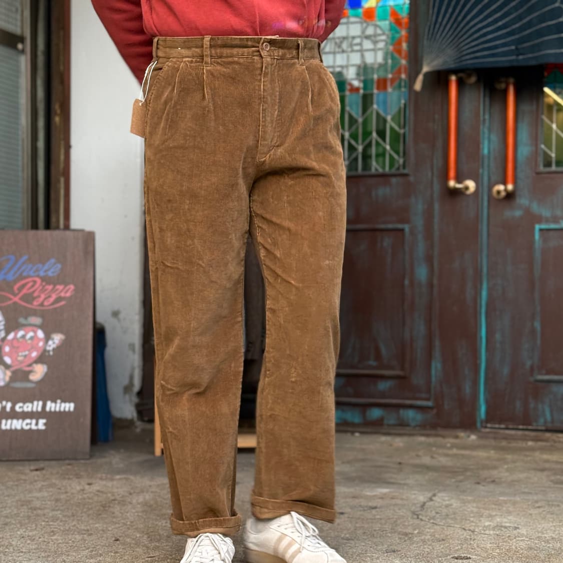 Ajman 투턱 코듀로이 팬츠 32 상품이미지8