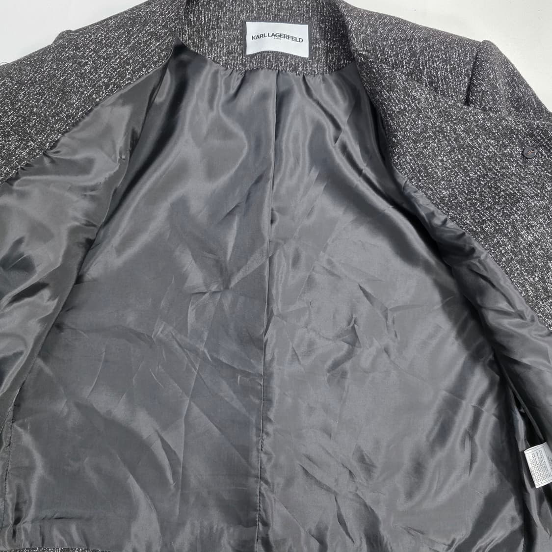 1635 [칼 라거펠트] 트위드 금장 버튼 자켓 55 상품이미지3