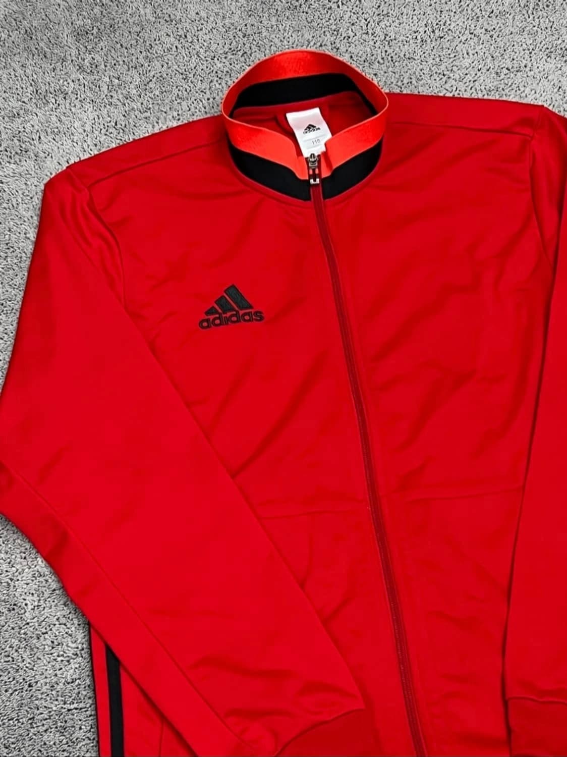 아디다스 레드 블랙 기모 져지 상품이미지3