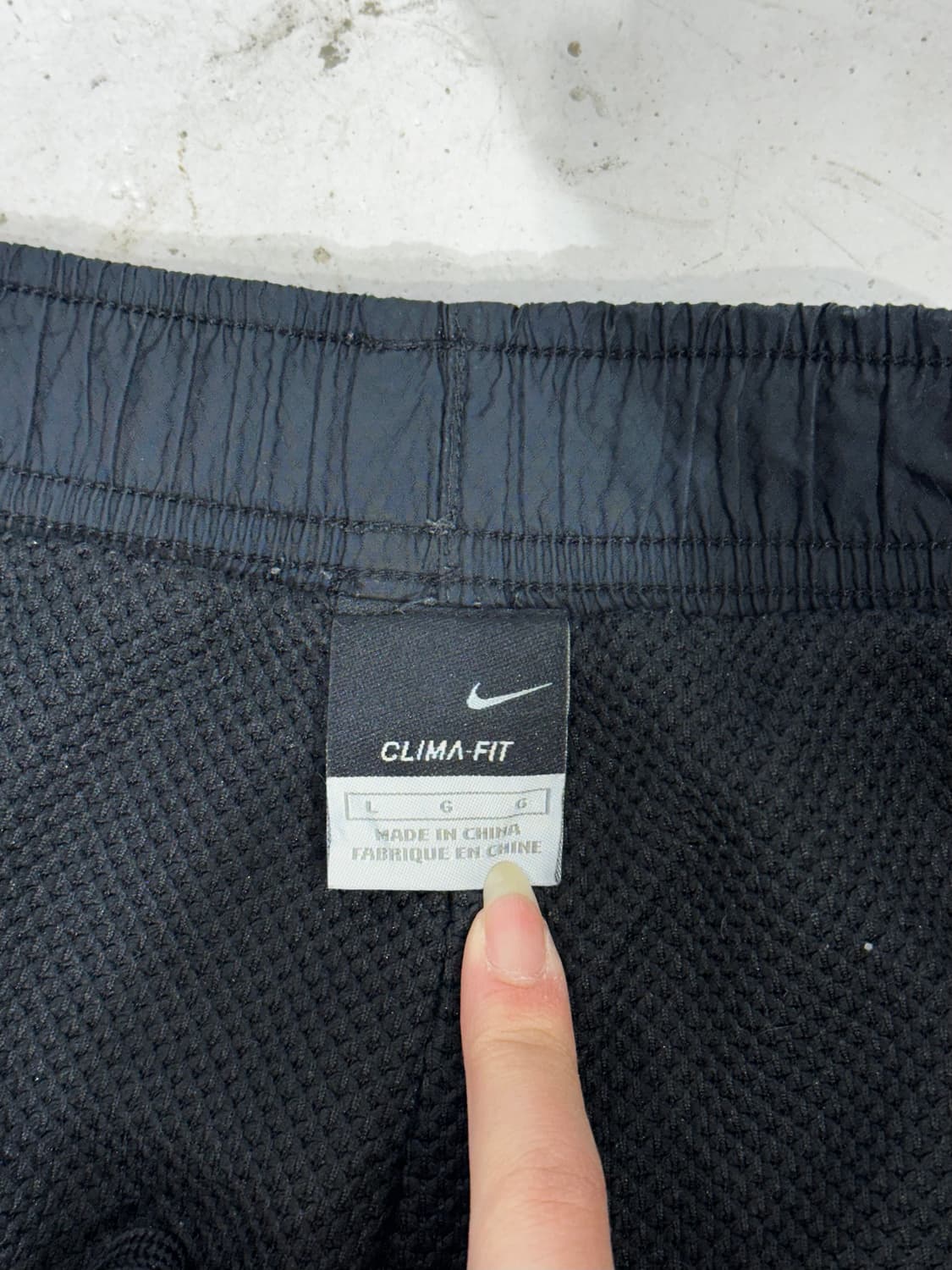 나이키 블랙 와이드 베이지 사이드 라인 트랙 팬츠 L 상품이미지7