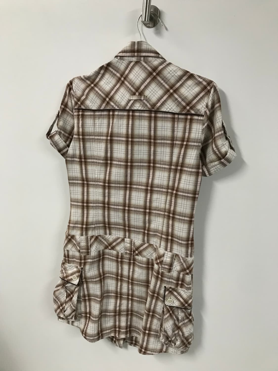 빈티지 체크 카고 원피스 상품이미지8