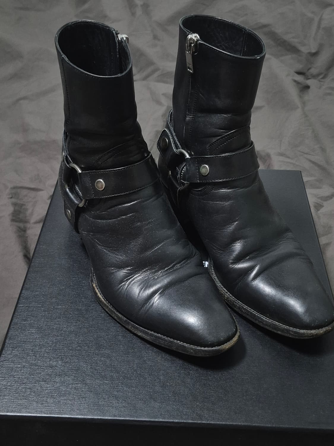 39.5) 생로랑 모터사이클 하네스 부츠 상품이미지1