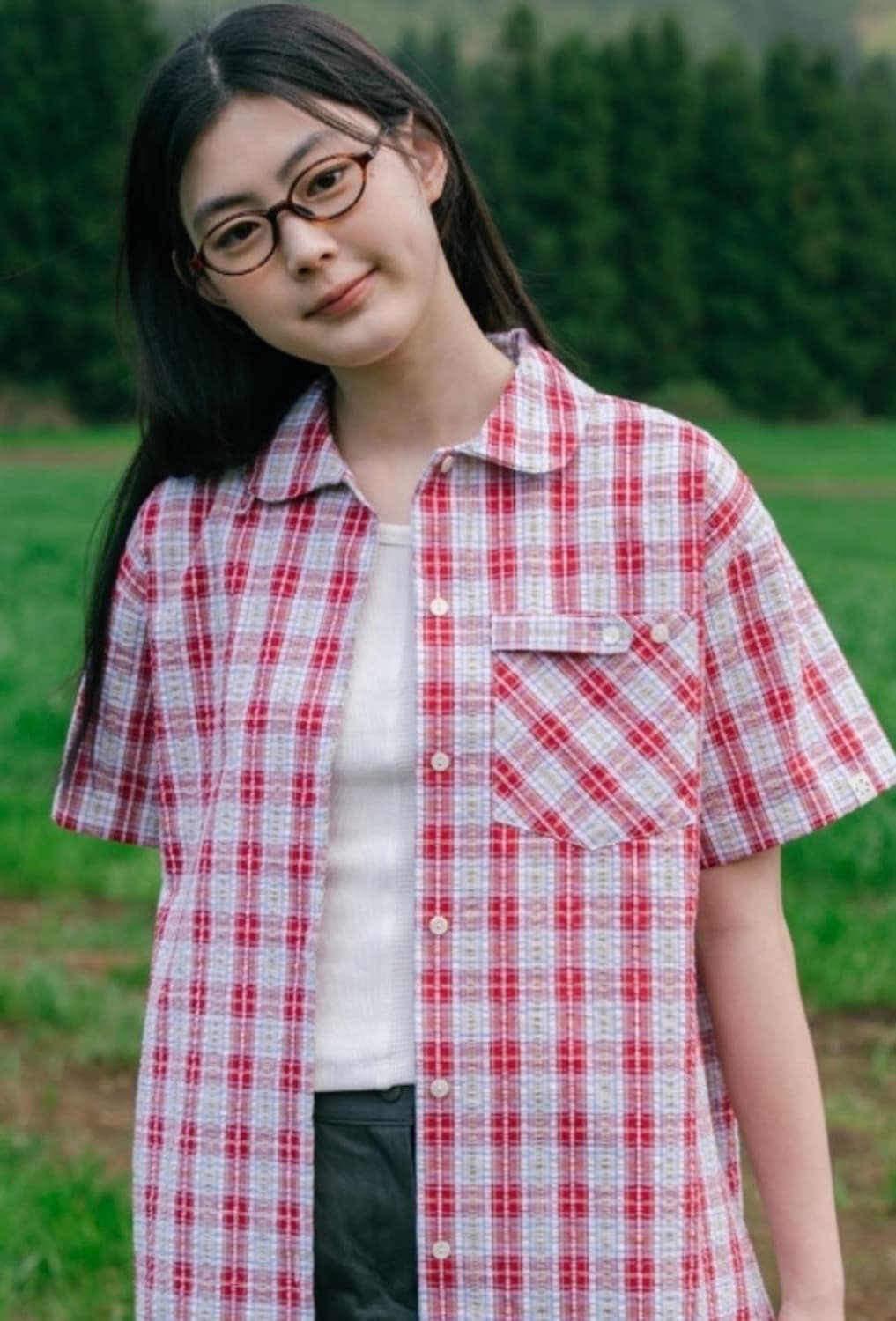 오헤시오 체크포켓 셔츠 상품이미지2