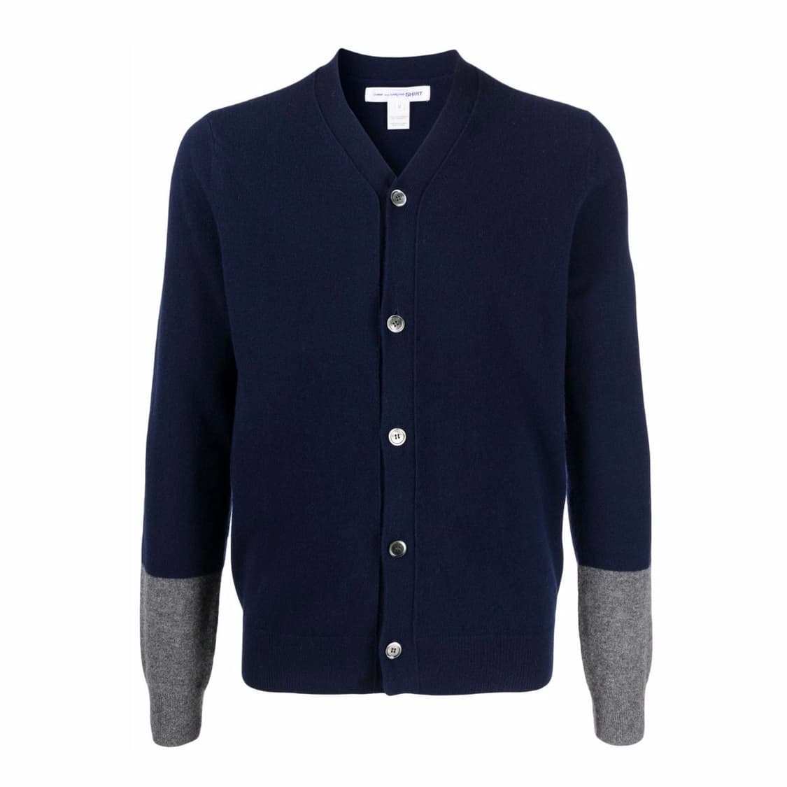 [L]꼼데가르송 셔츠 25fw 울 가디건/네이비 상품이미지1