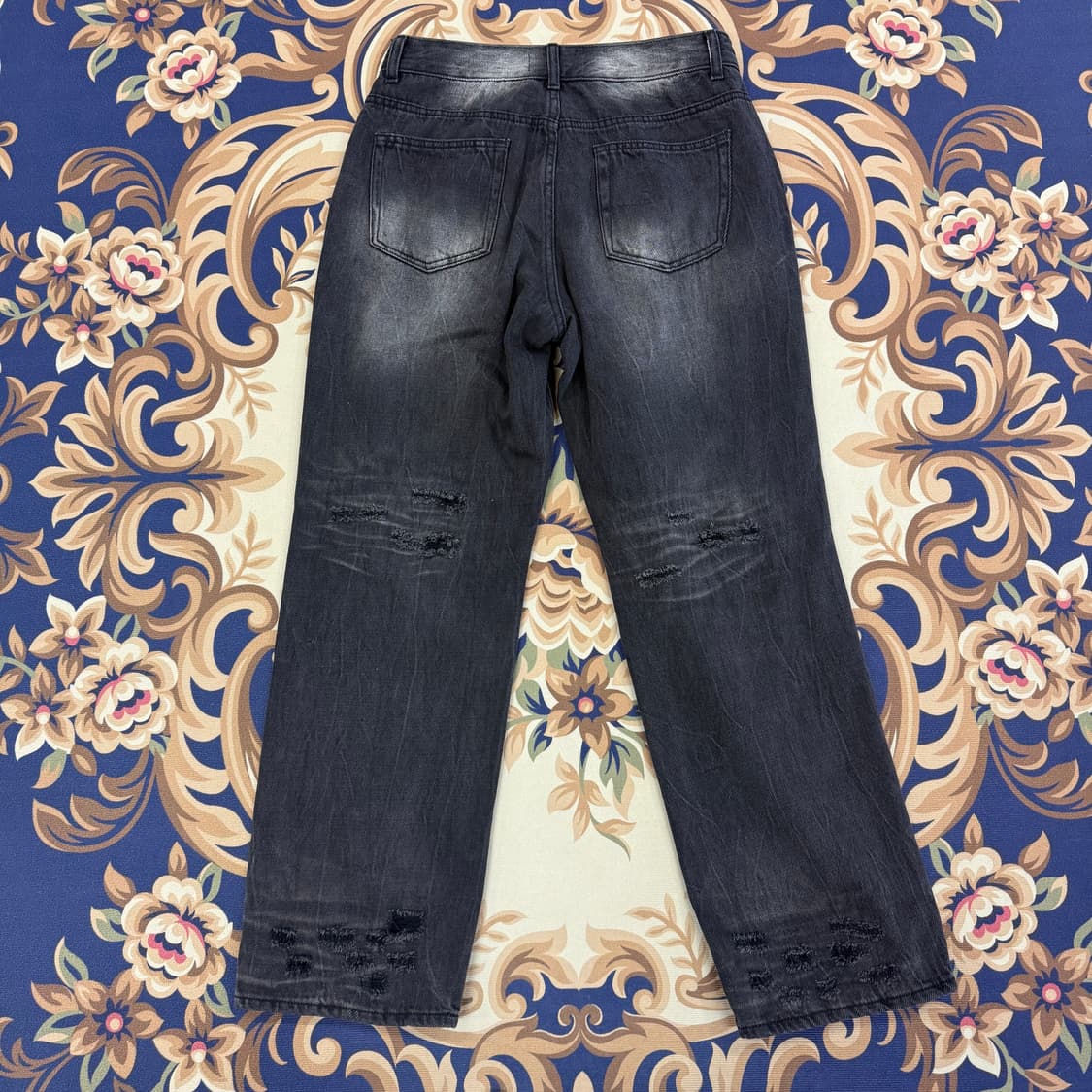 (46)페이탈리즘 FATALISM 흑청 와이드데님팬츠 상품이미지5