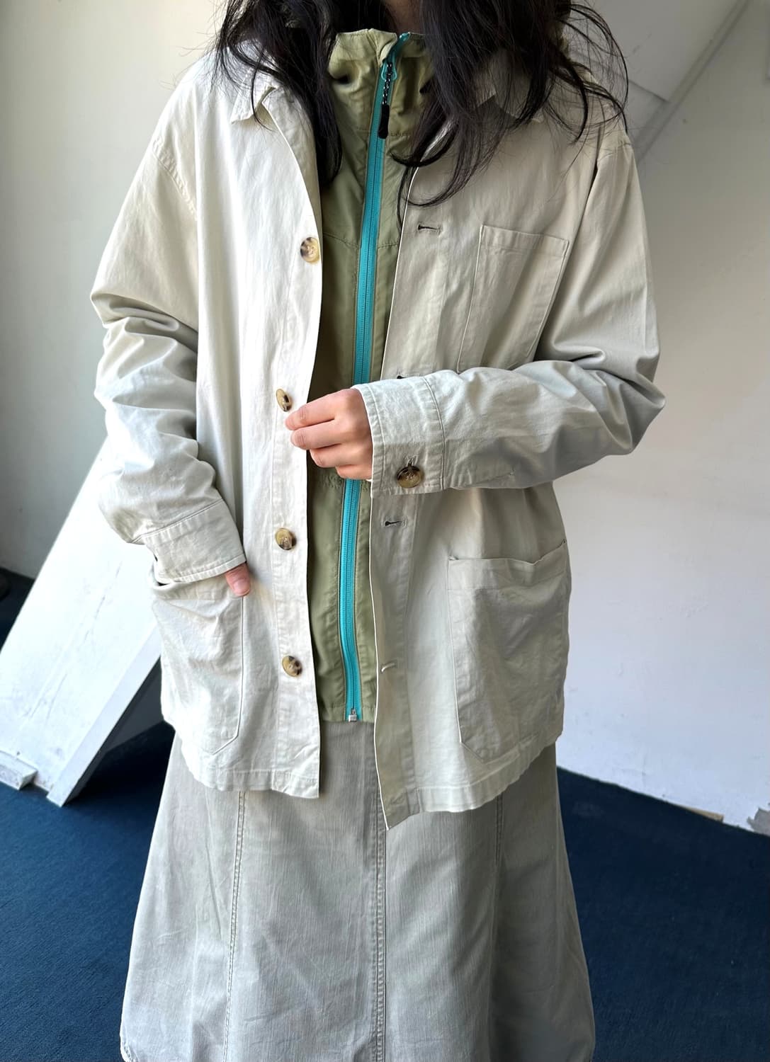 Light cotton poly utility jacket 상품이미지7