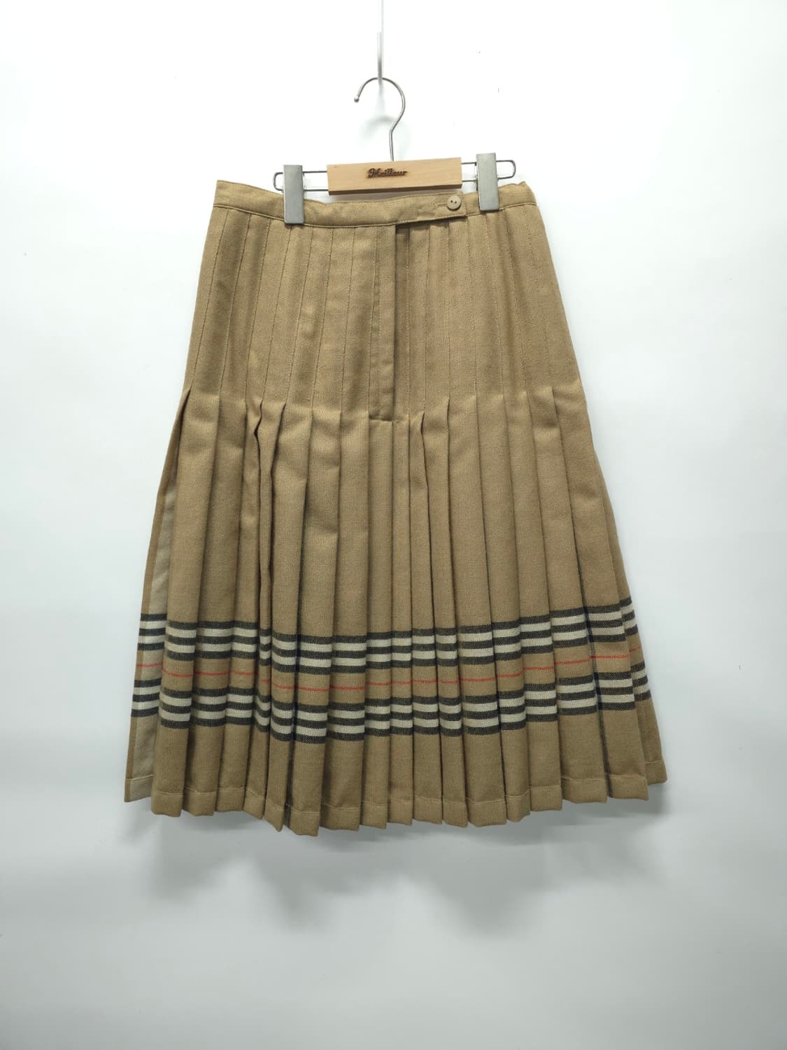 [영국 빈티지] 버버리 노바체크 포인트 울 플리츠 스커트 상품이미지9