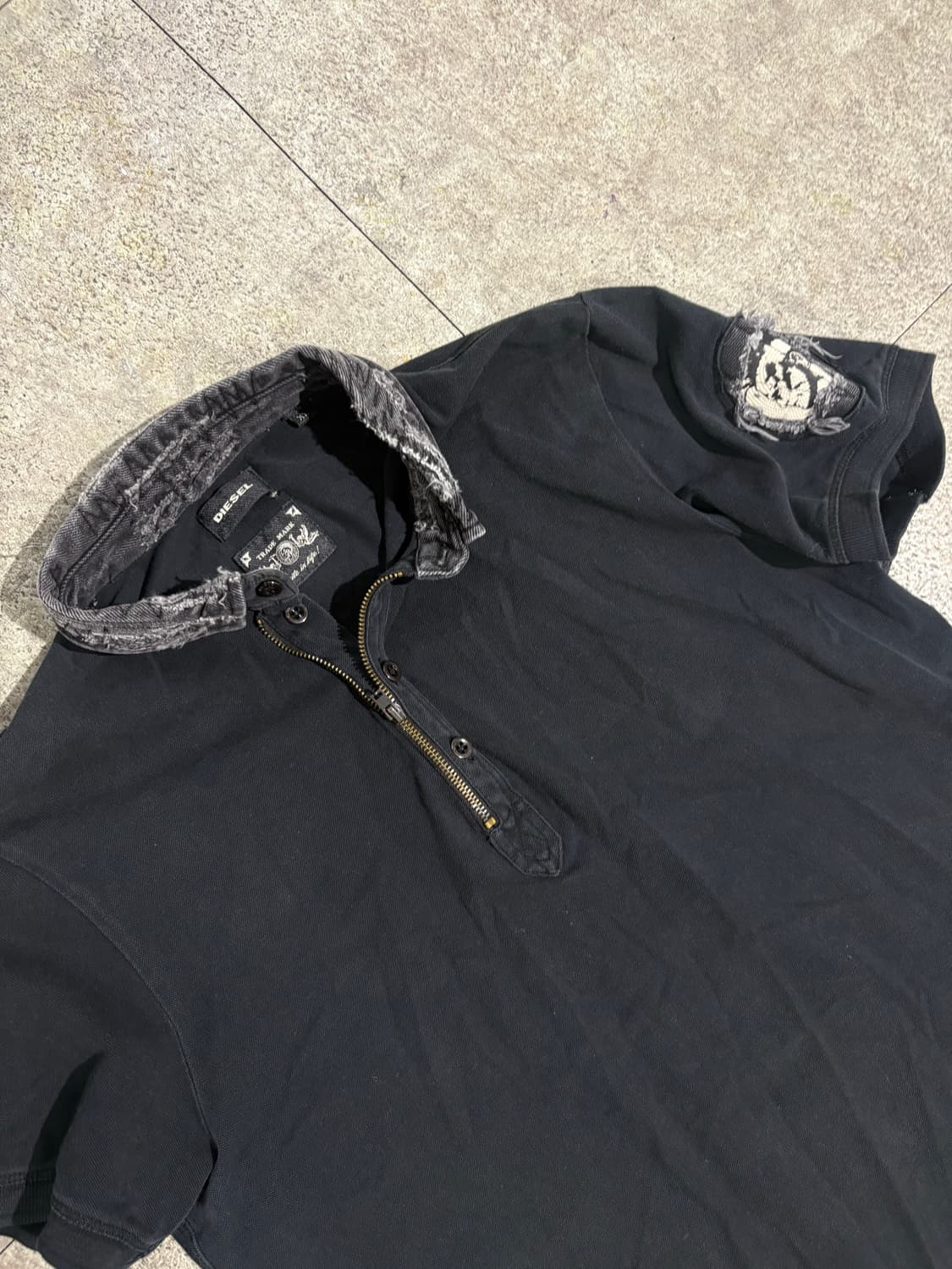 디젤 디스트레스드 모히칸 반팔 상품이미지2