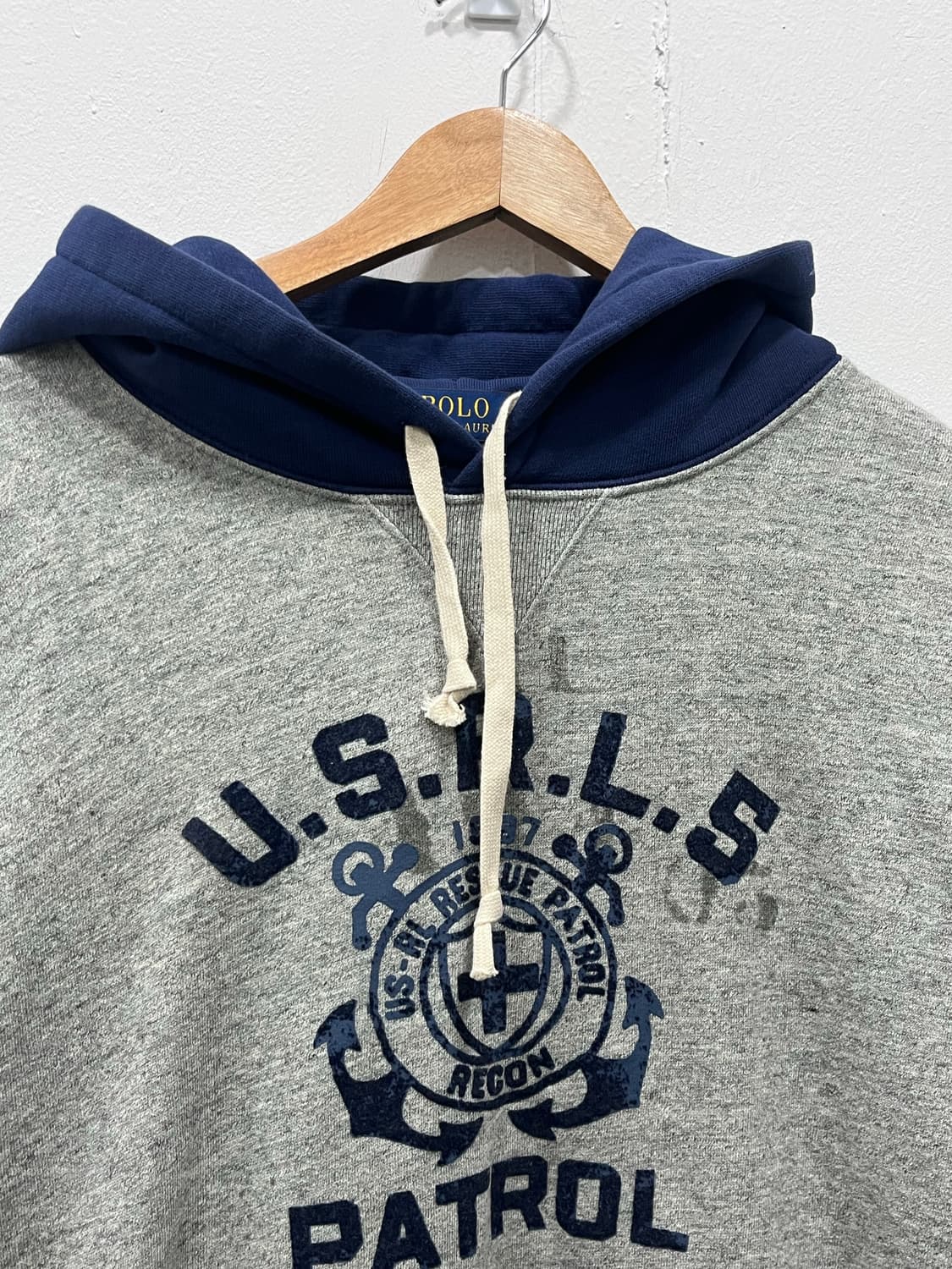 새상품 폴로랄프로렌 USRLS 기모 후드티 XL 상품이미지4