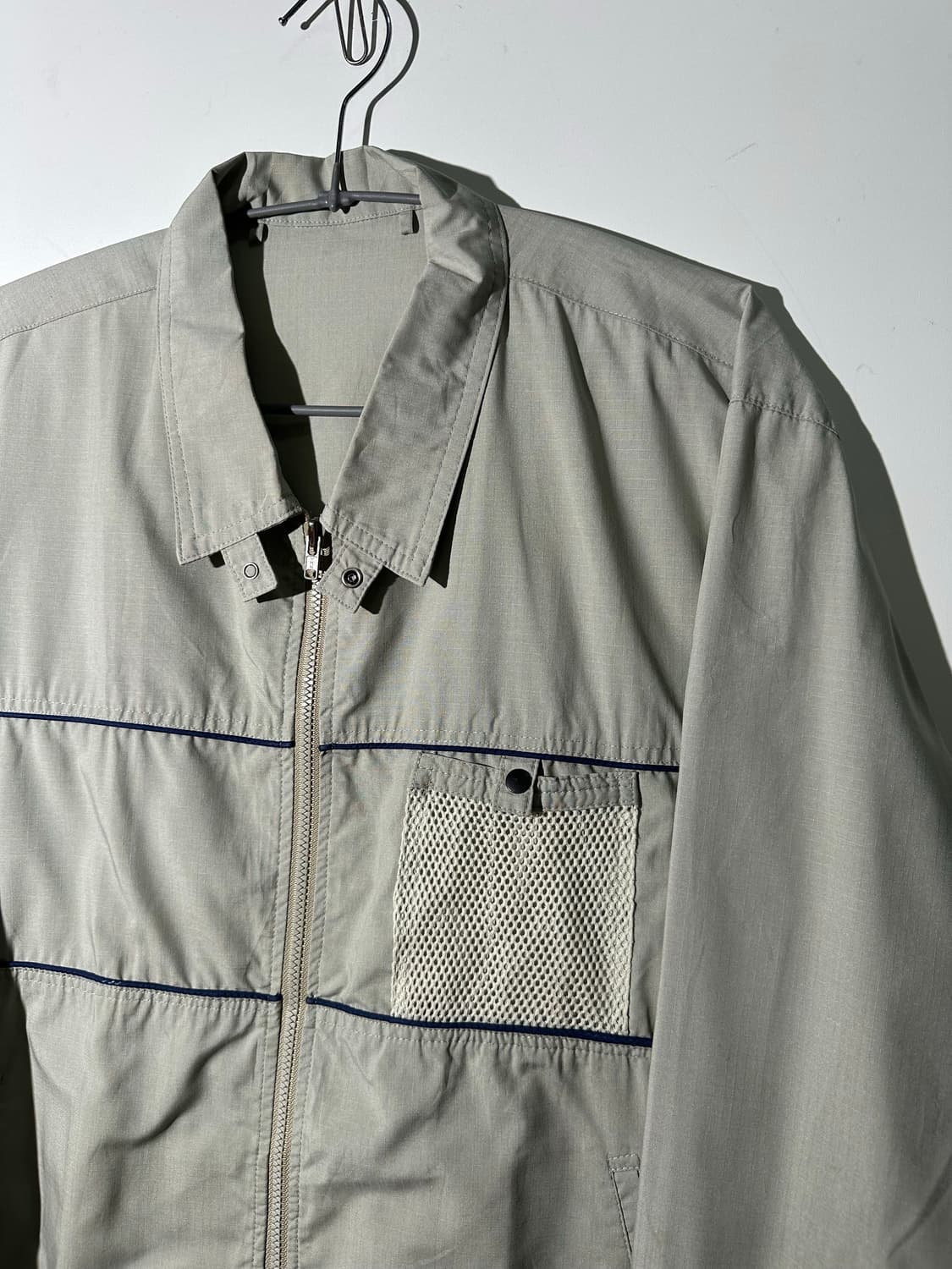 빈티지 얇은 코튼 블루종 자켓 상품이미지2