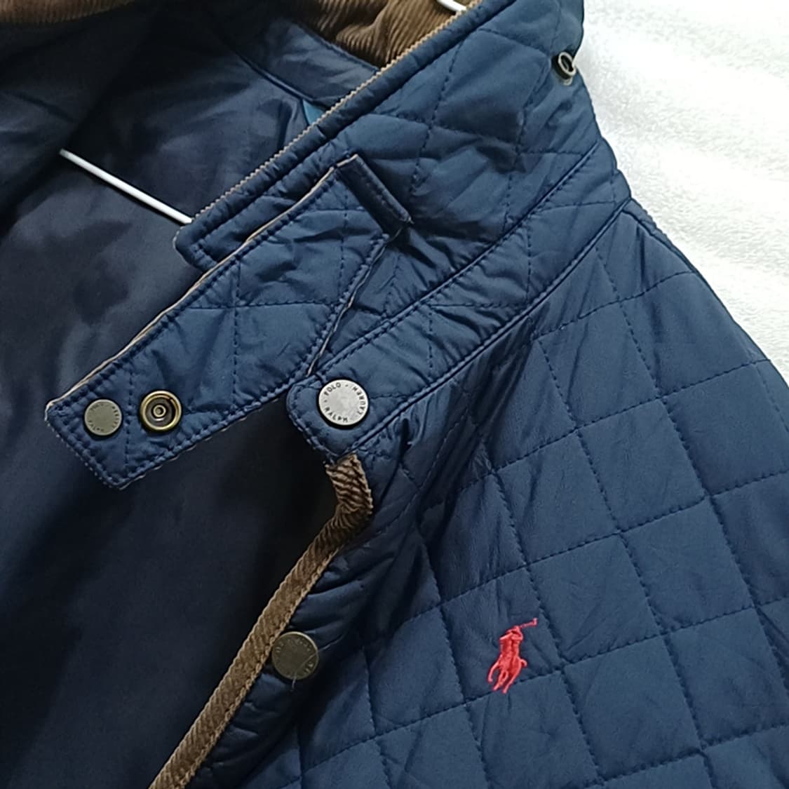 폴로 퀼팅 누빔 패딩 자켓 남성 M 살짝롱기장 사랑봉봉 상품이미지5