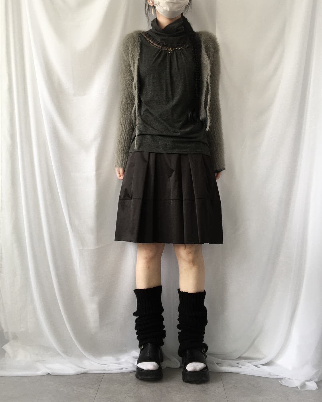 Fluffy knit cardigan 상품이미지4