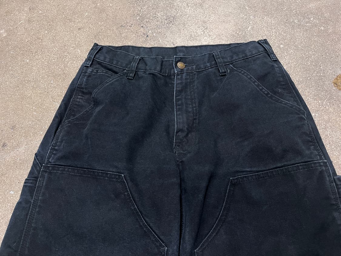 DAKOTA 더블니 워크팬츠 블랙 상품이미지2