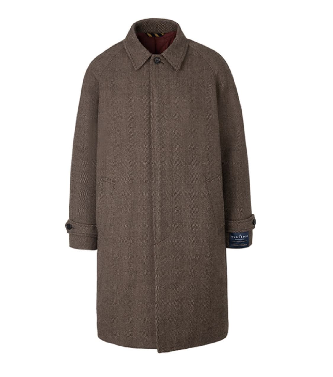 브룩스브라더스 헤링본 발마칸 코트 M 상품이미지1