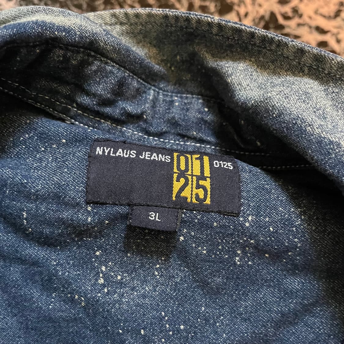 Western painted denim shirt 상품이미지2