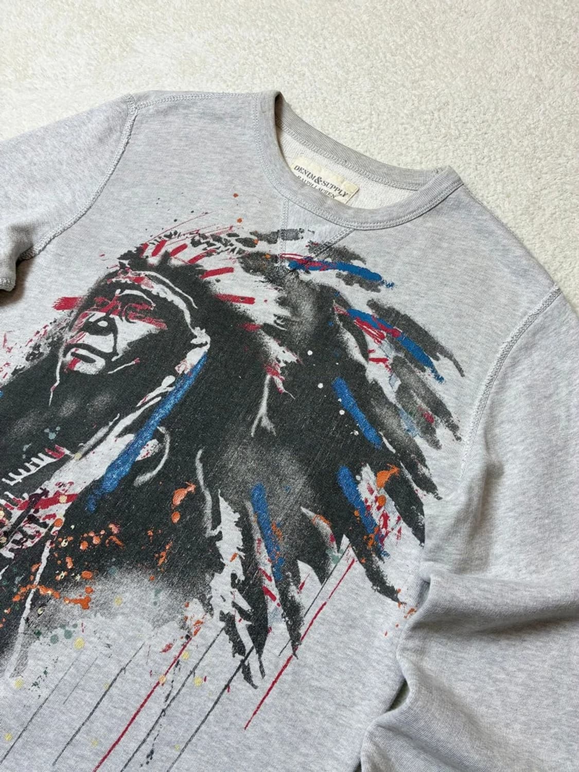 데님앤서플라이 00's 네이티브 인디언 프린트 스웻셔츠 PN6403 상품이미지2