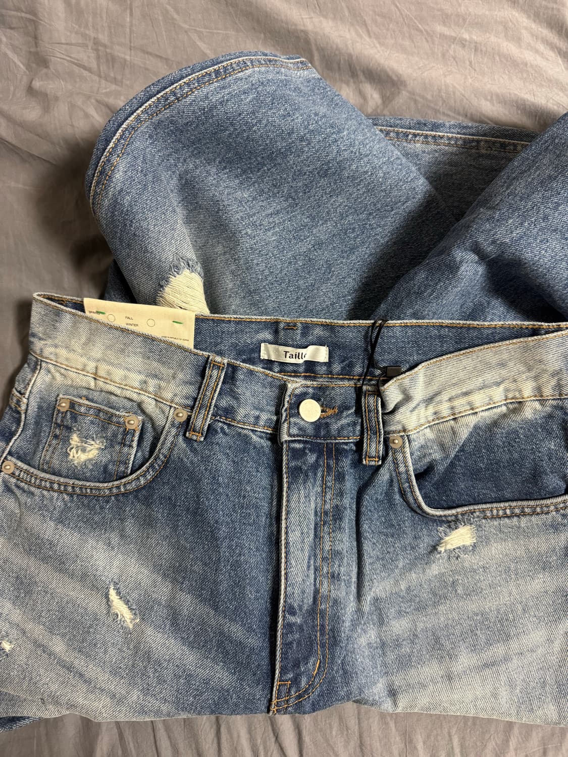 타일레 데님바지 새상품 2사이즈  상품이미지2