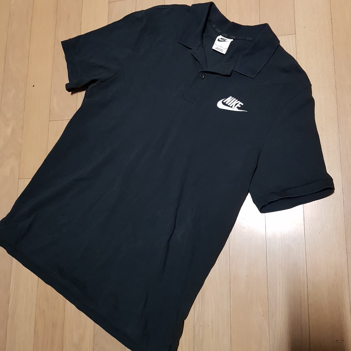 100 / 나이키 / 워시드블랙 /폴로 카라반팔셔츠/ 408-수 상품이미지2