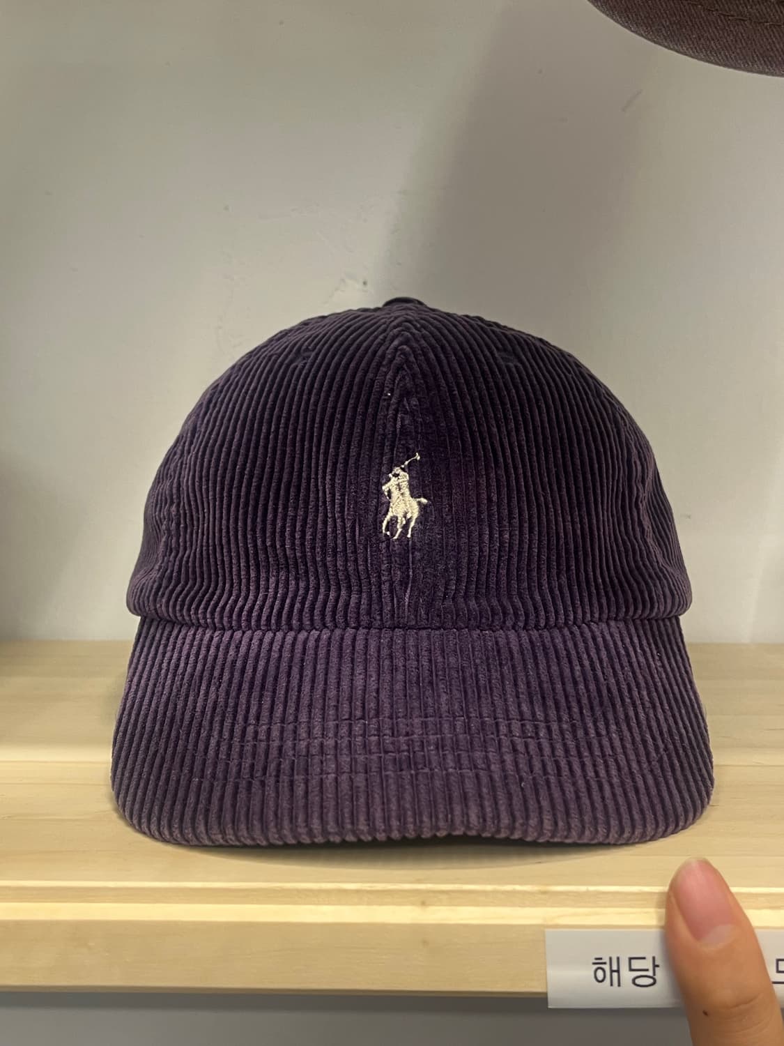폴로 코듀로이 볼캡 상품이미지1