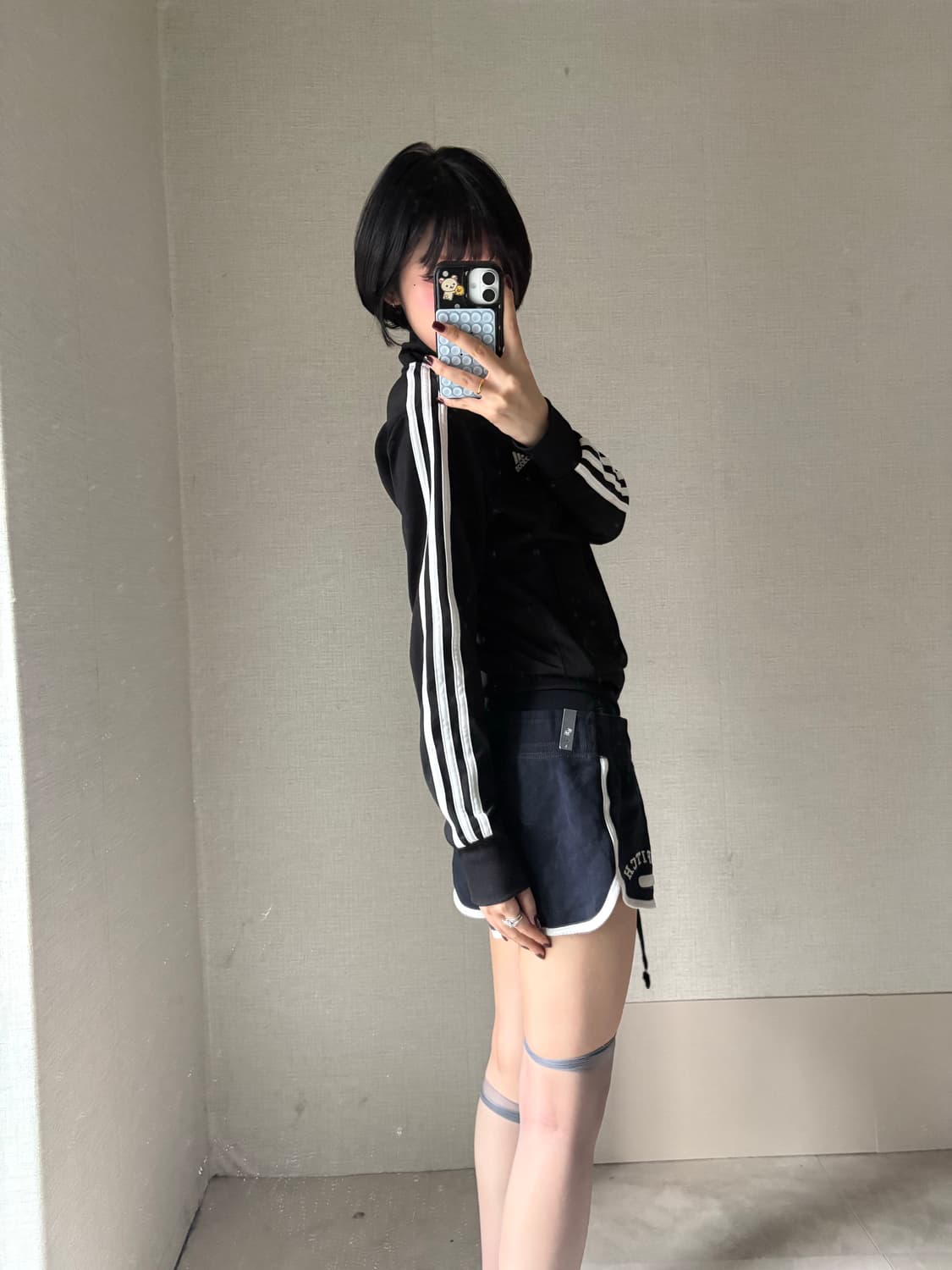 아디다스 블랙 슬림핏 져지 상품이미지2