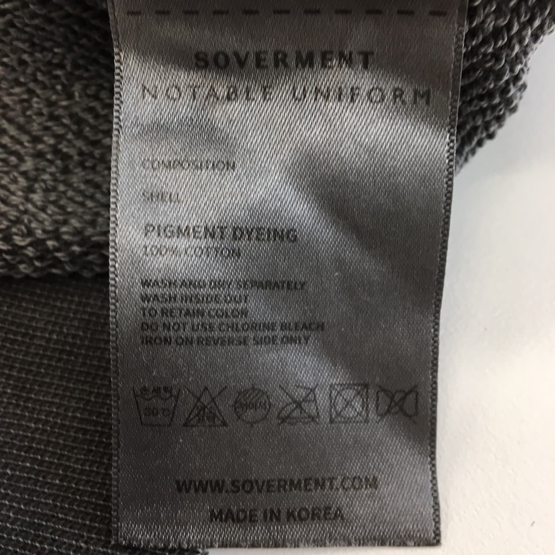 SOVERMENT 소버먼트 피그먼트 맨투맨 M 오버  상품이미지6