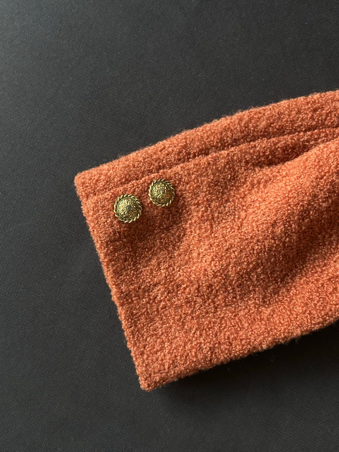 LE PASSAGE 오렌지 크롭 트위드 자켓 상품이미지4