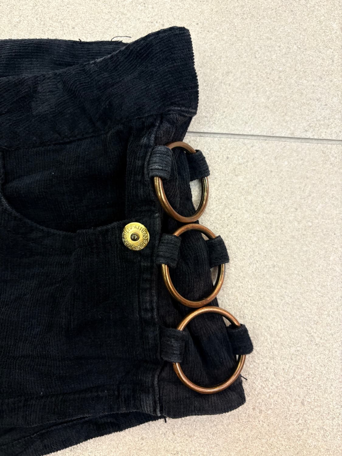 코듀로이 사이드 링 숏츠 상품이미지2