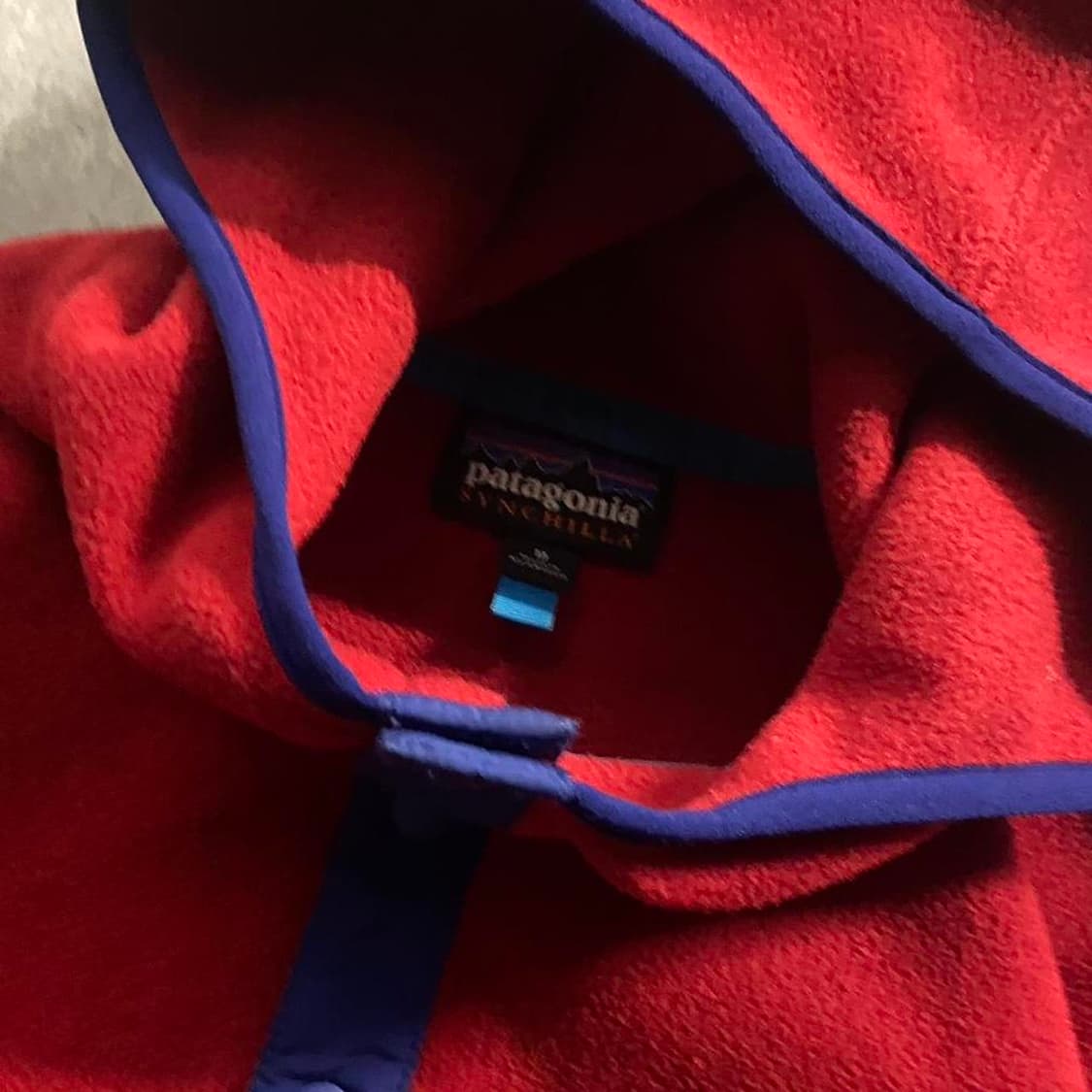 14FW 파타고니아 클래식 신칠라 스냅-티 후디 레드/네이비 상품이미지3