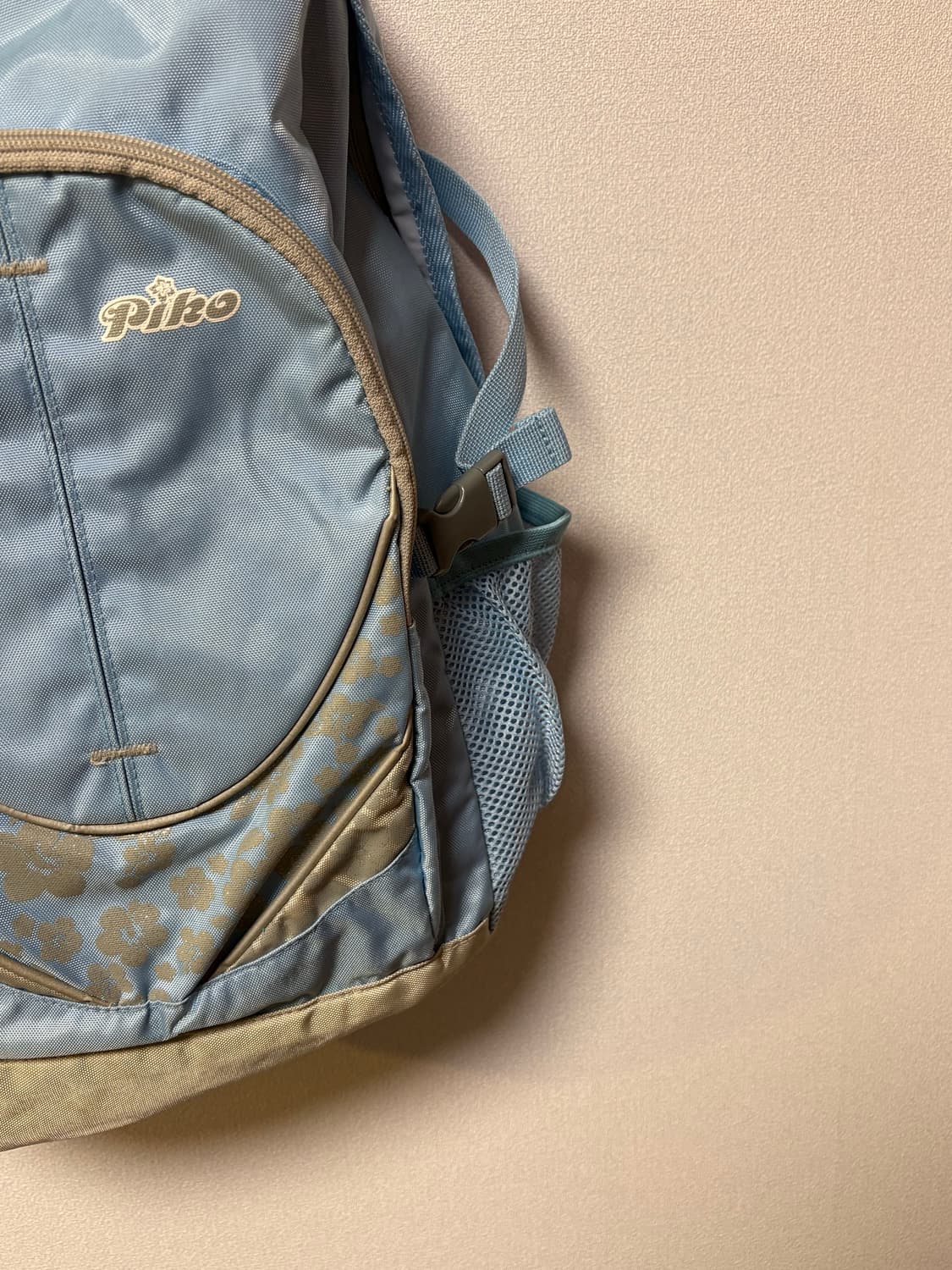 piko 피코  블루 백팩 가방 빈티지y2k 히메갸루 모리걸 도트 체크 상품이미지3