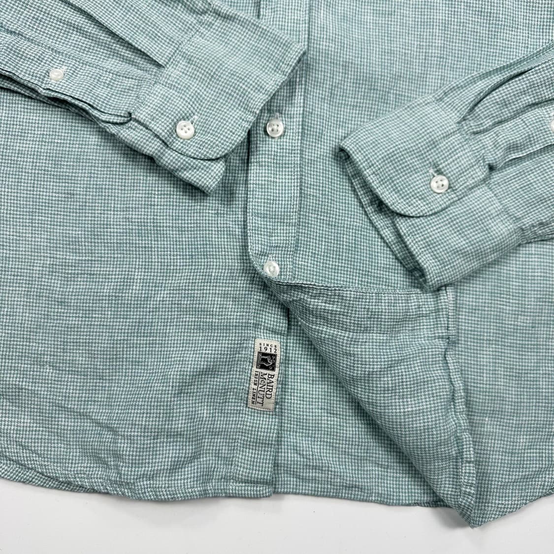 제이크루 클래식 포켓 린넨 체크셔츠 (L) 상품이미지3