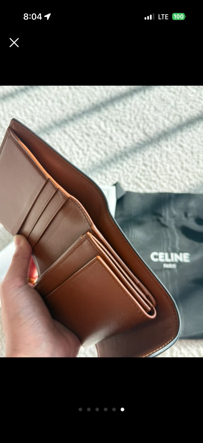 셀린느 트리옹프 캔버스 반지갑 상품이미지6