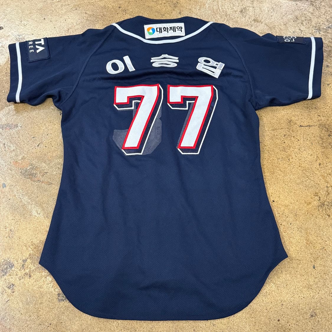 FILA 두산베어스 어웨이 유니폼 77 이승엽 마킹 b10 상품이미지3