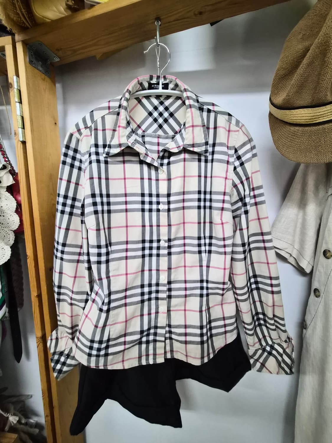 명품 체크 셔츠 상품이미지8