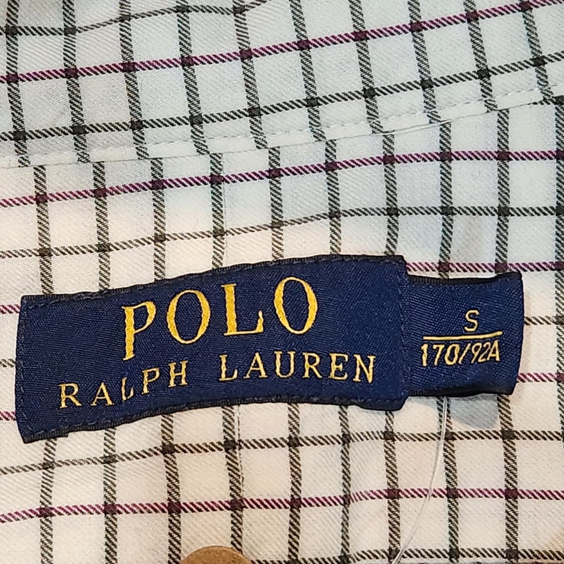폴로 랄프로렌 체크 긴팔 셔츠 (S) 상품이미지2