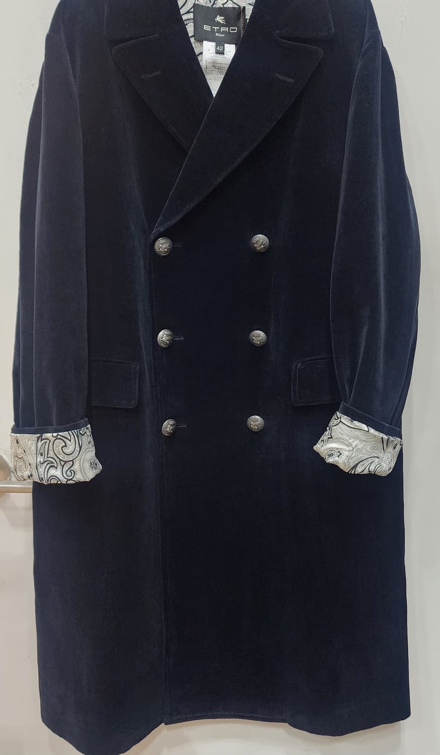 에트로 더블버튼 코트 42 상품이미지3