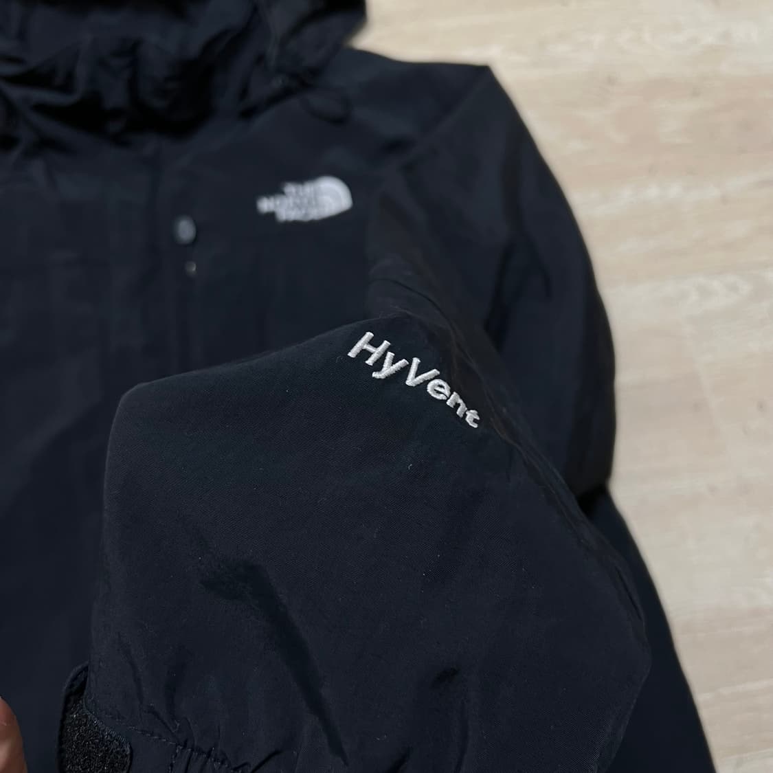노스페이스 하이벤트 기능성 바람막이 후드자켓 [블랙] L/100 상품이미지5